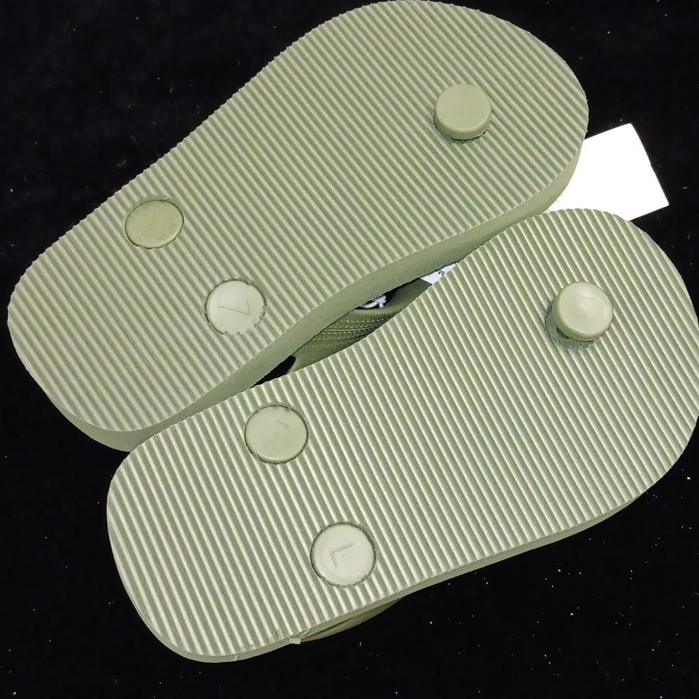 Old Navy Rubber Army Green Baby Sandals - Picture 3 of 5